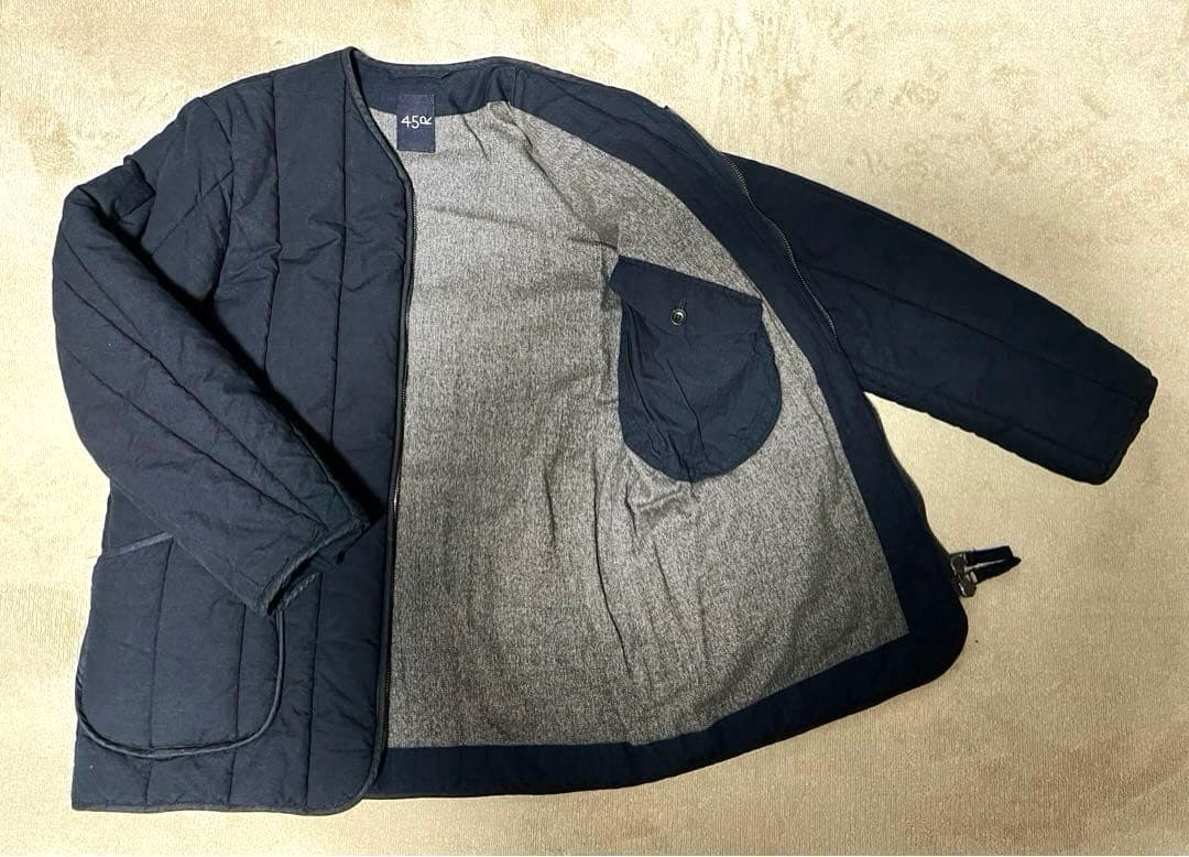 45R フォーティーファイブ•アール キルティング中綿ジャケット 藍染インディゴ
