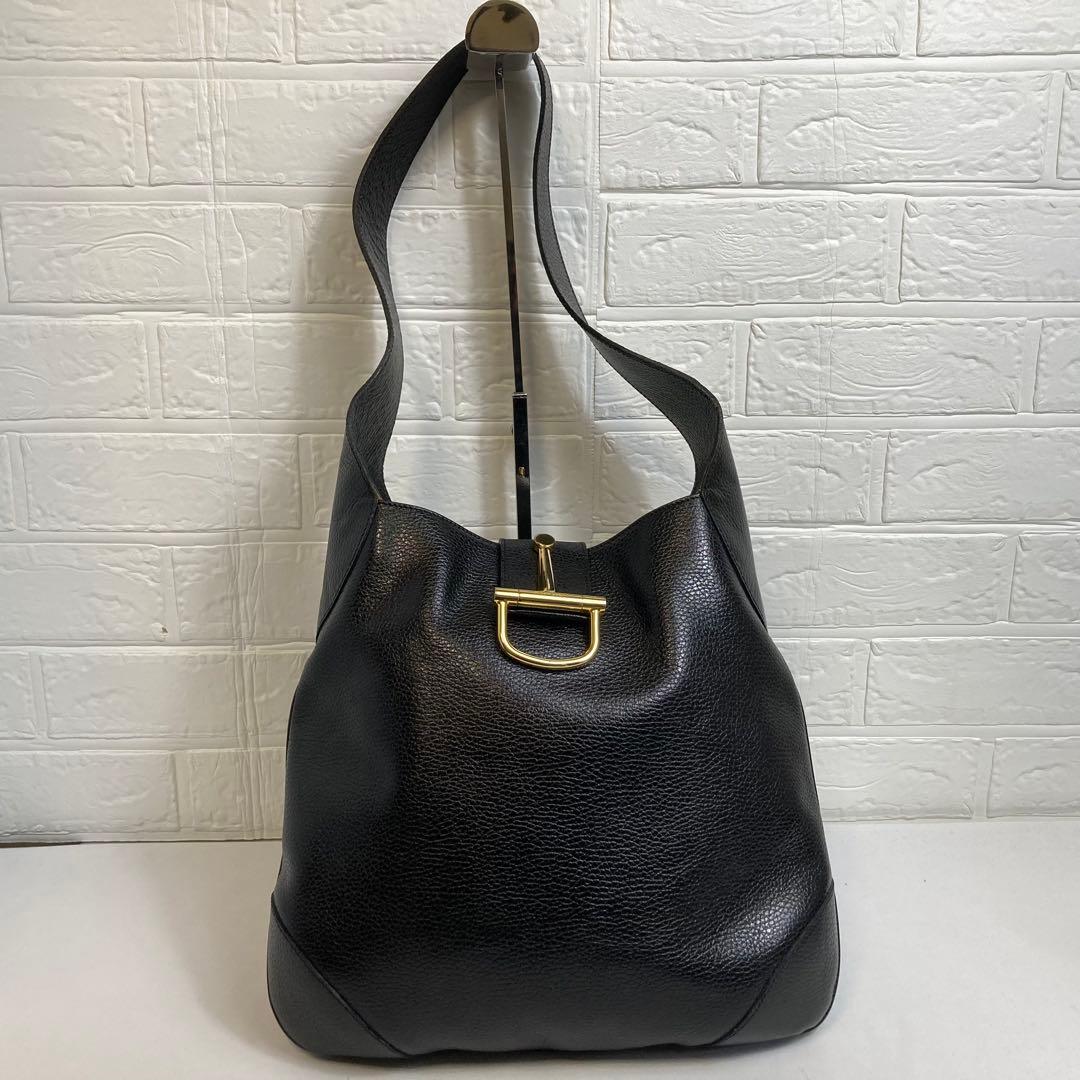 【極美品】HIGH-CLASSハイクラス　ワンショルダーバッグ　レザー　ブラック