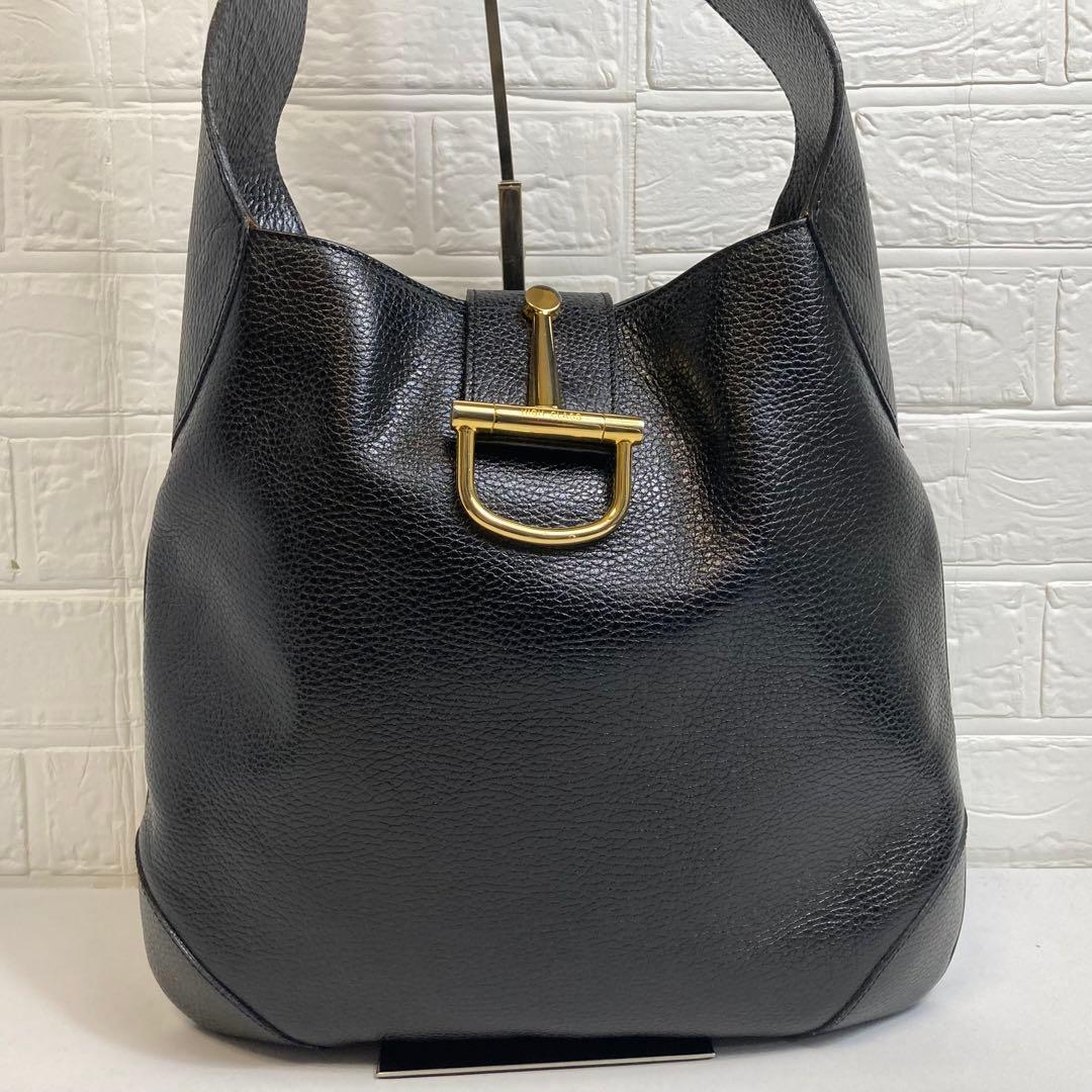 【極美品】HIGH-CLASSハイクラス　ワンショルダーバッグ　レザー　ブラック