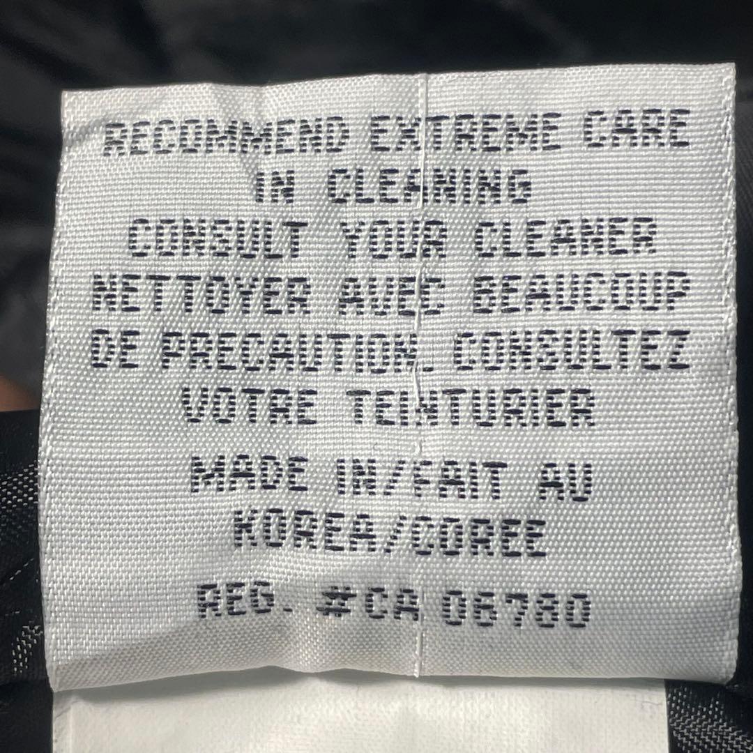 AMANATI アマナティ スタジャン 襟革 本革 企業ロゴ刺繍 黒 L程