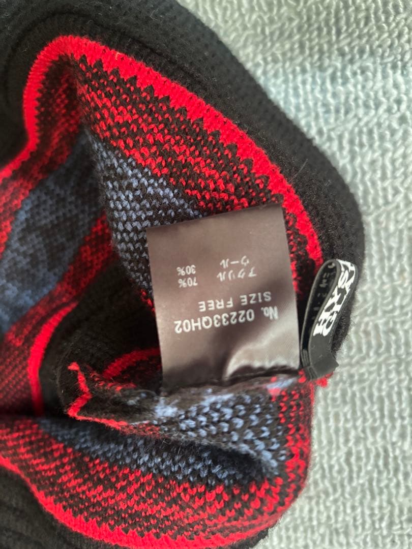 HYSTERIC GLAMOUR]STRIPE LOGO ニットバケットハット