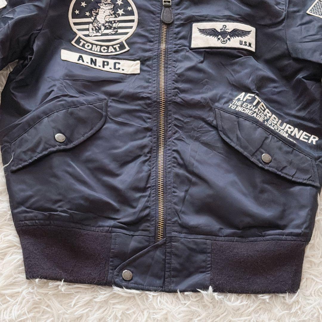 AVIREX MA-1タイプ フライトジャケット トムキャットデザイン ワッペン