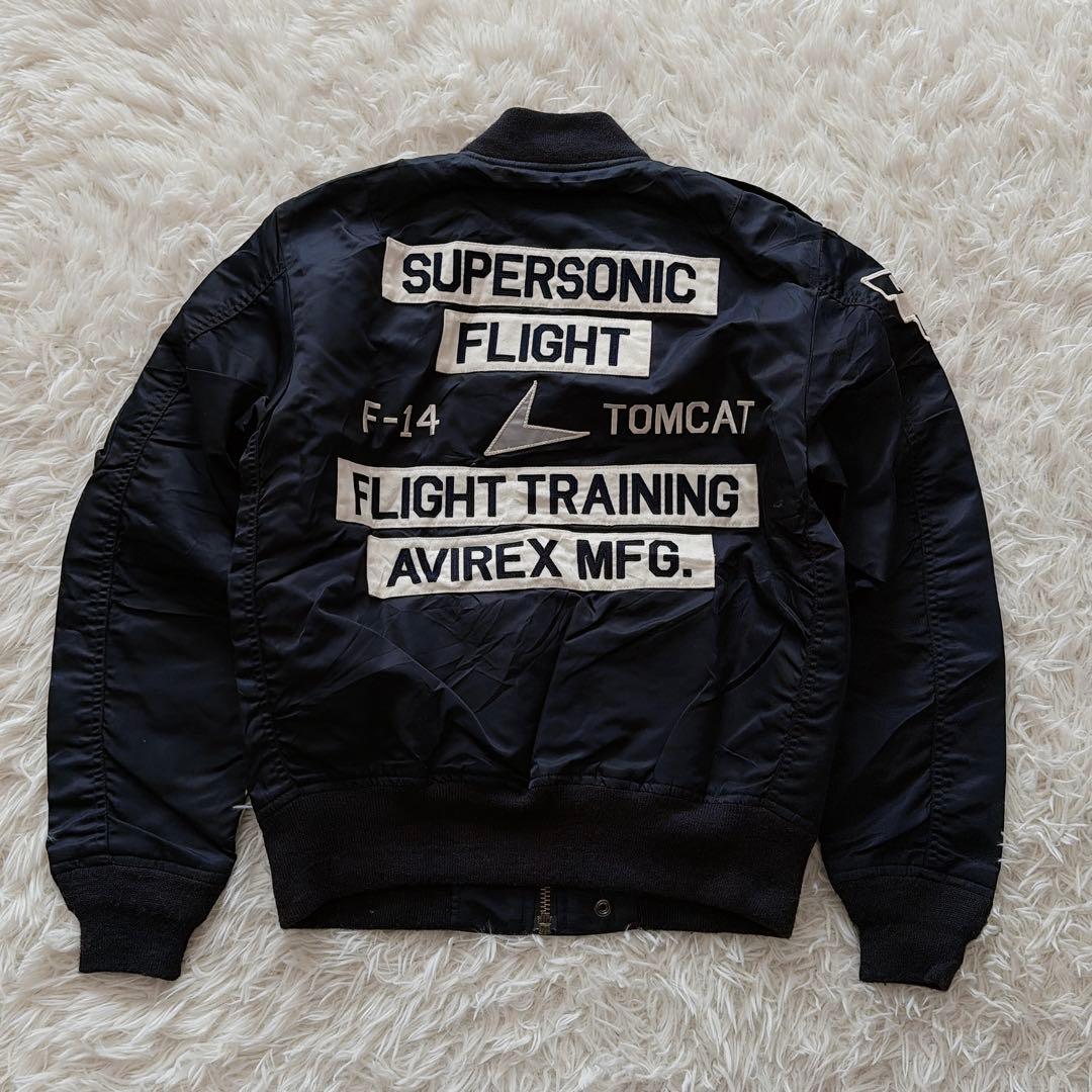 AVIREX MA-1タイプ フライトジャケット トムキャットデザイン ワッペン