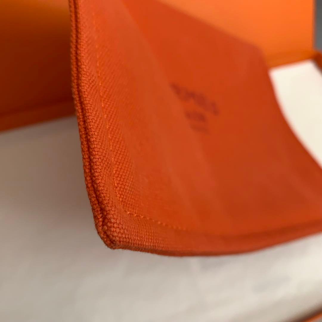 エルメス　フラットポーチ ヨッティングMM オレンジ