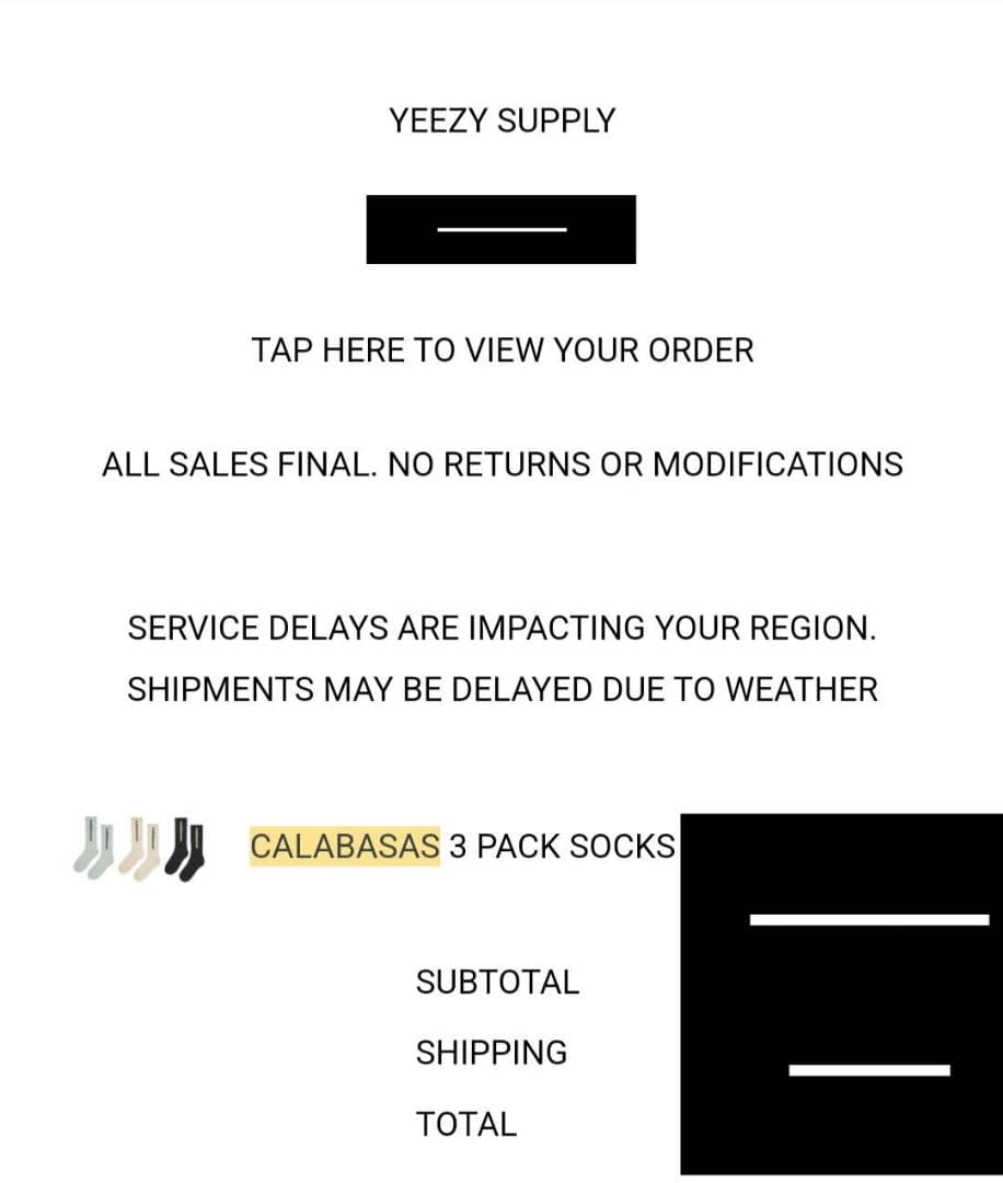Yeezy season6 Calabasas SOCKS 3足セット