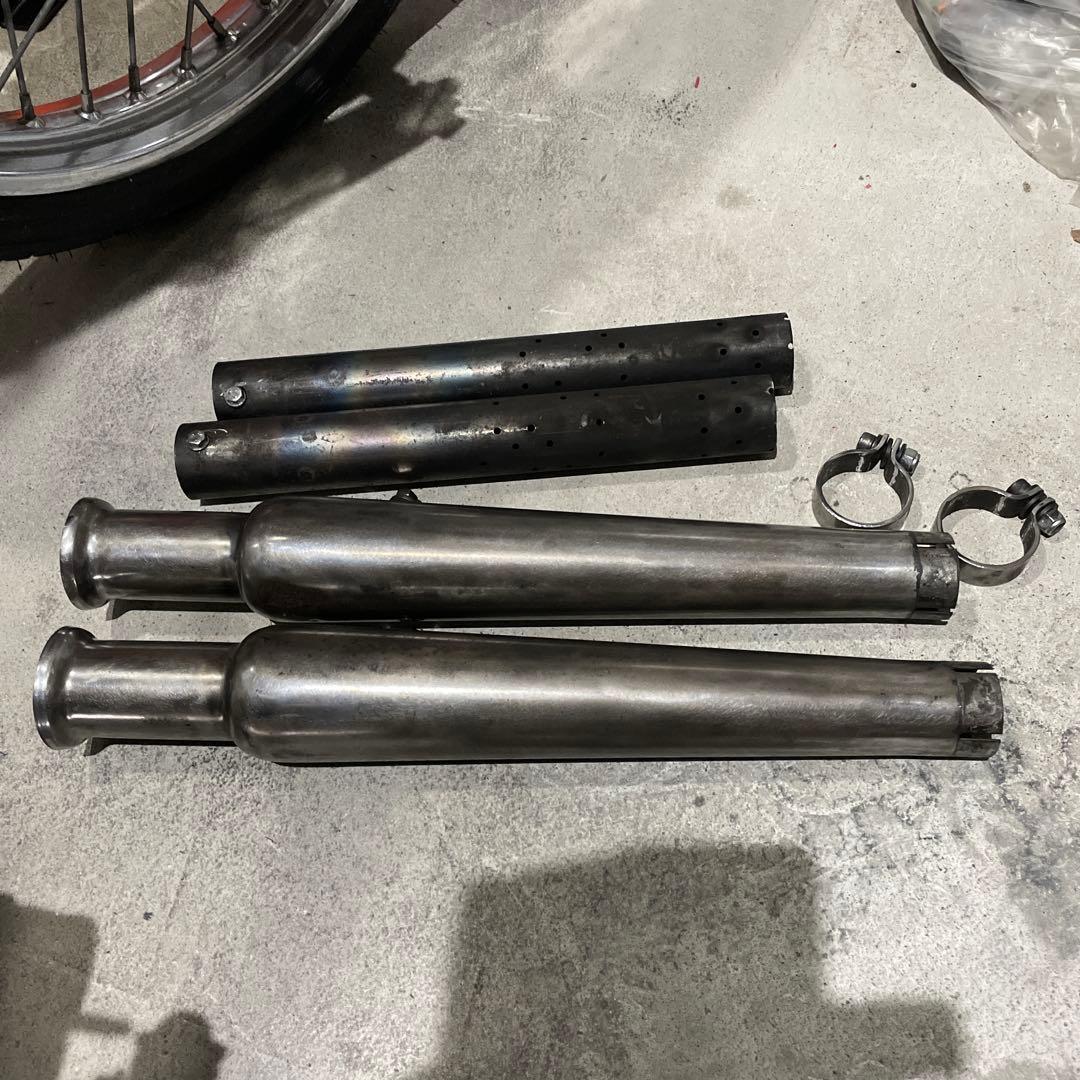 ハーレー　トランペット　マフラー　サイレンサー