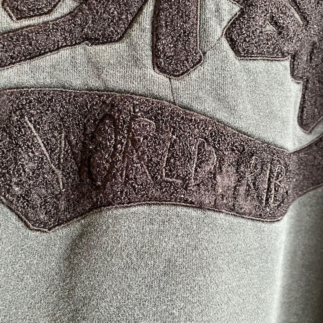 古着 ステューシー 両面レタードロゴ スタジャン 黒 L フェード