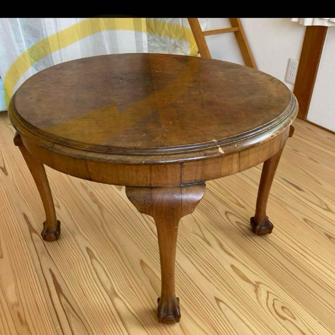 イギリス　アンティーク　ローテーブル