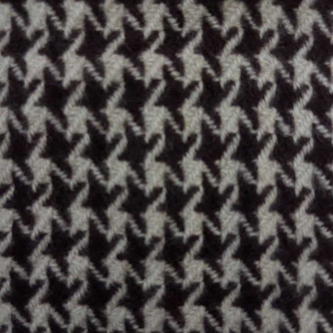 小物 atlast&co MUFFLER HOUNDTOOTH BROWN