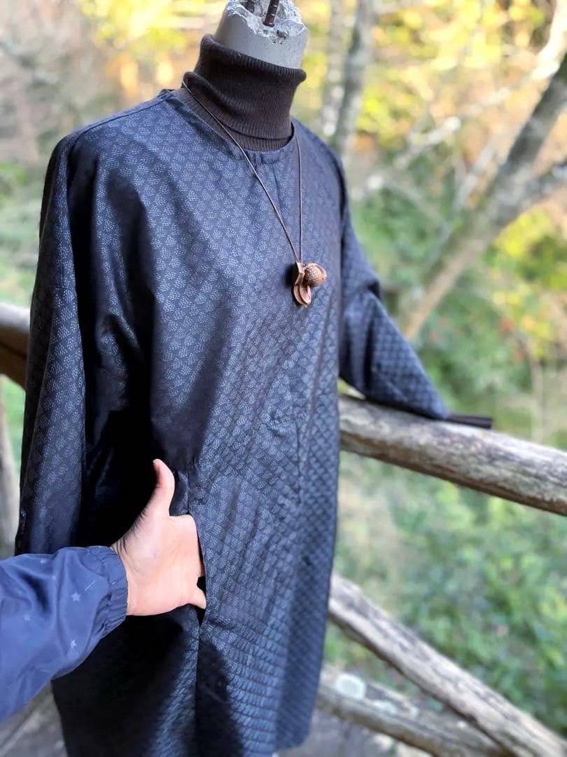 正絹　大島紬　ワンピース