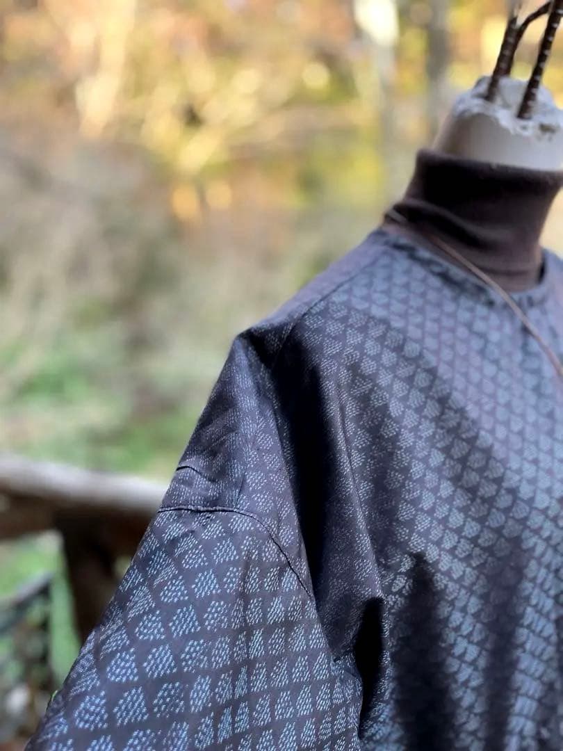 正絹　大島紬　ワンピース