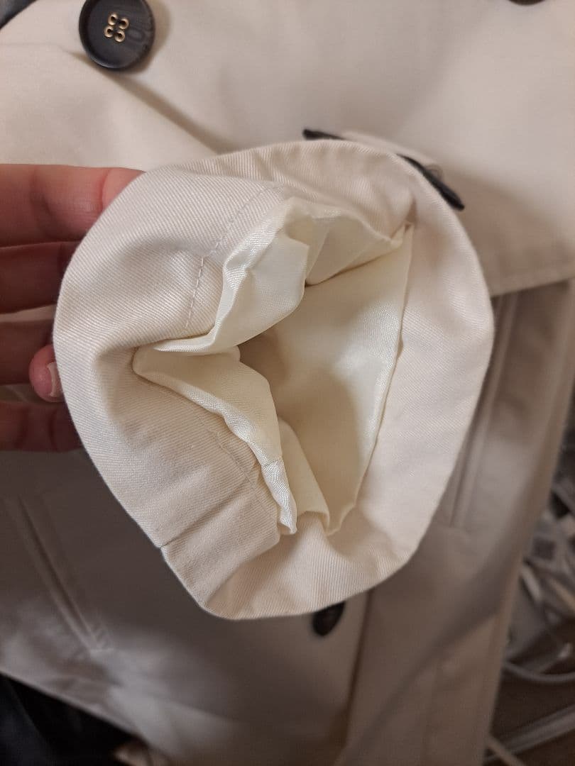 美品anuans 3wayトレンチコート トレンチコート エクリュ色