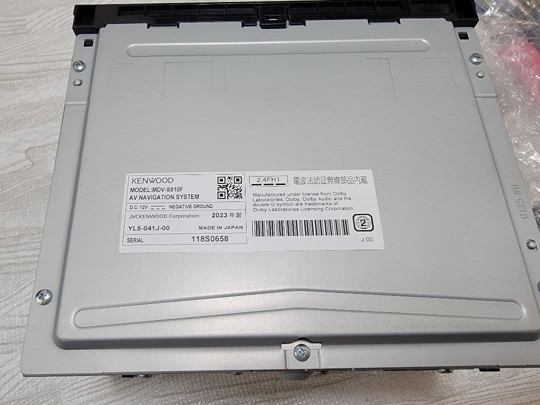 ケンウッドKENWOODカーナビ 彩速 8インチ MDV-S810F