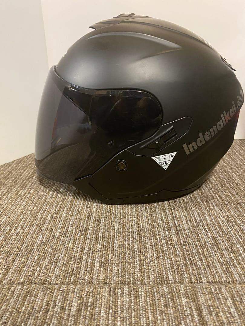 KOMINE マッドブラック ジェットヘルメット　HK-172