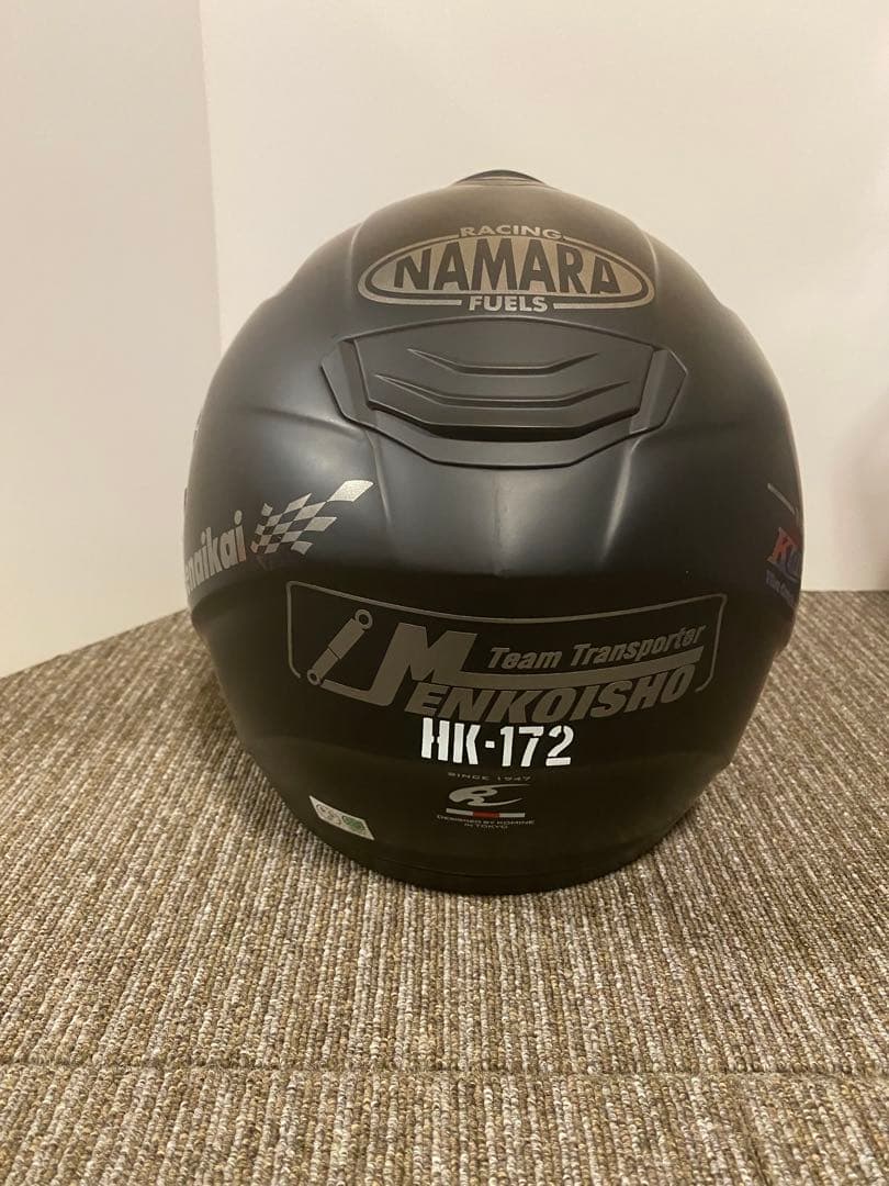 KOMINE マッドブラック ジェットヘルメット　HK-172
