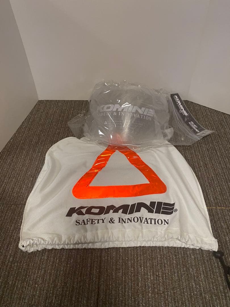 KOMINE マッドブラック ジェットヘルメット　HK-172