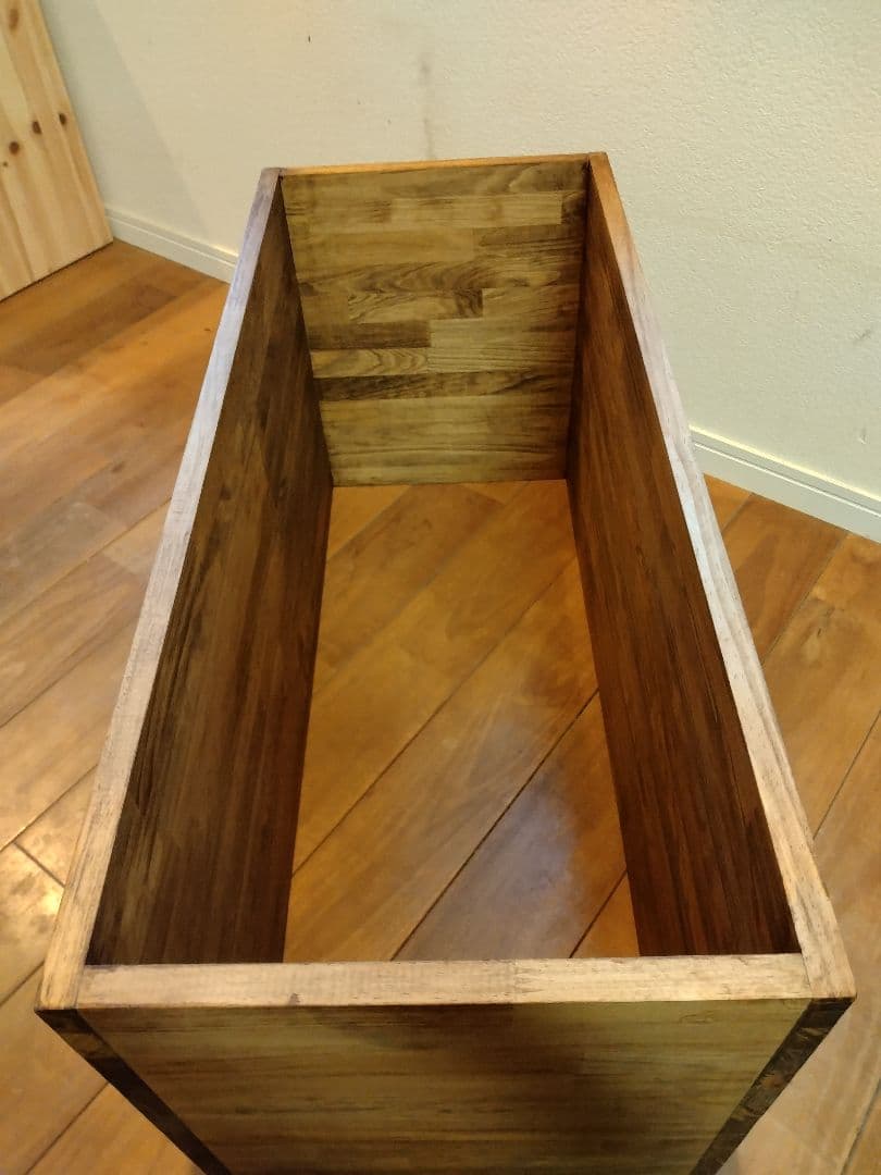 木製　ハンドメイド　オーダー　ロの字型　シェルフ　棚　水槽台　アクアラック