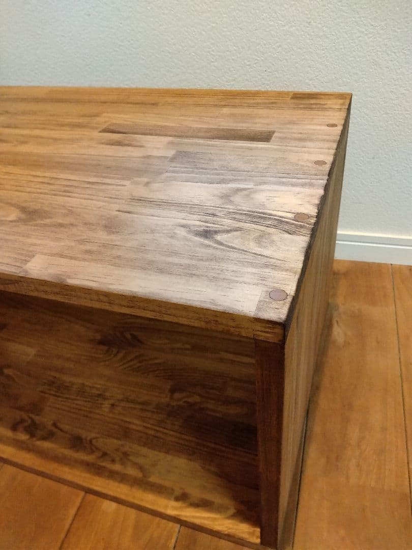 木製　ハンドメイド　オーダー　ロの字型　シェルフ　棚　水槽台　アクアラック