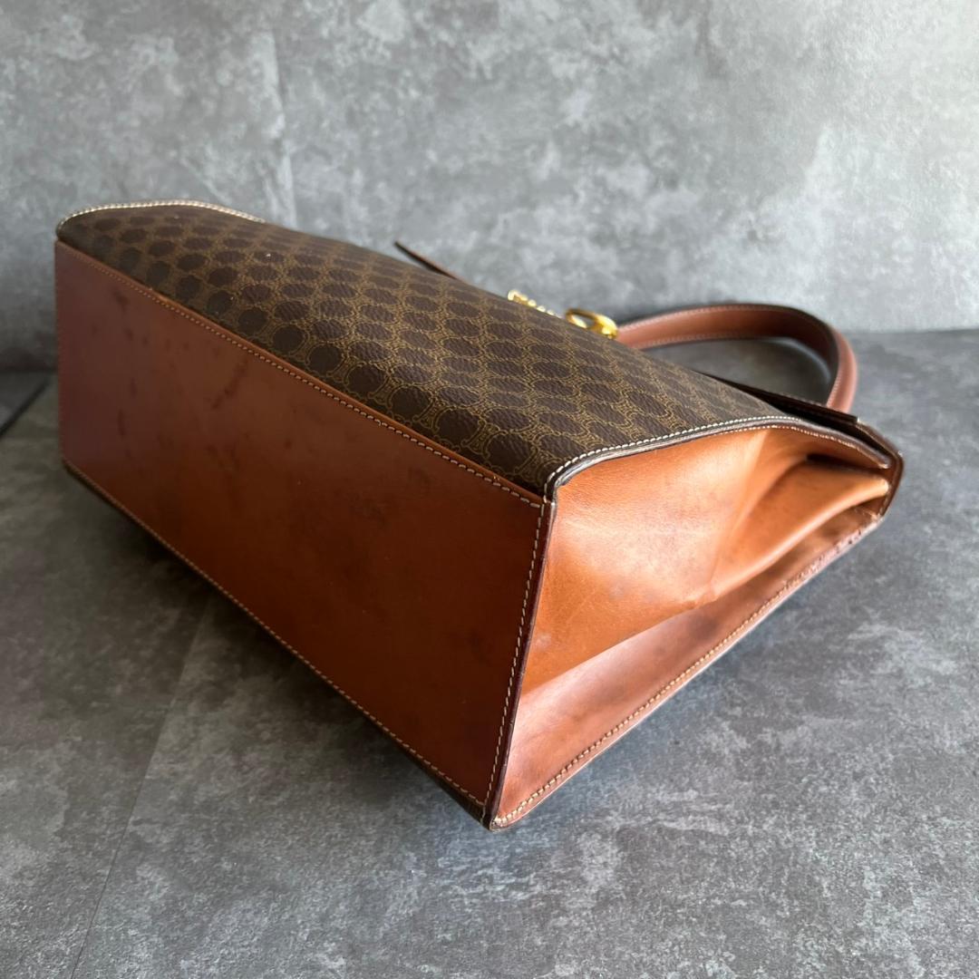 ⭐️CELINE⭐️セリーヌ ハンドバッグ マカダム ターンロック ゴールド