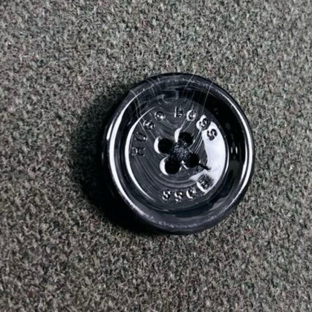 未使用級✨ヒューゴボス Pコート ロゴボタン パイピング XLサイズ バイカラー