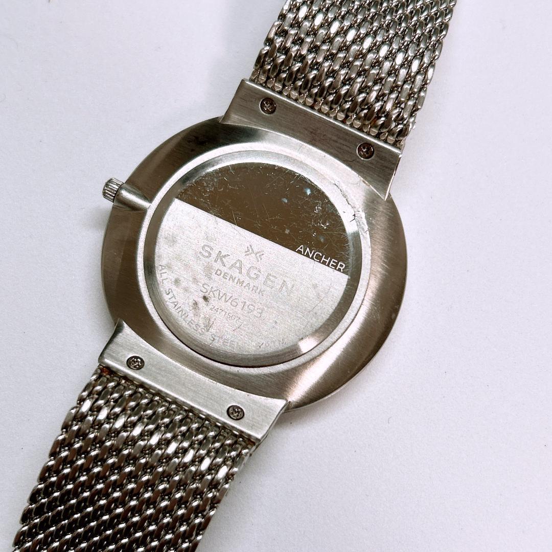 稼働 スカーゲン SKAGEN 腕時計 メンズ 廃盤 00s 6193