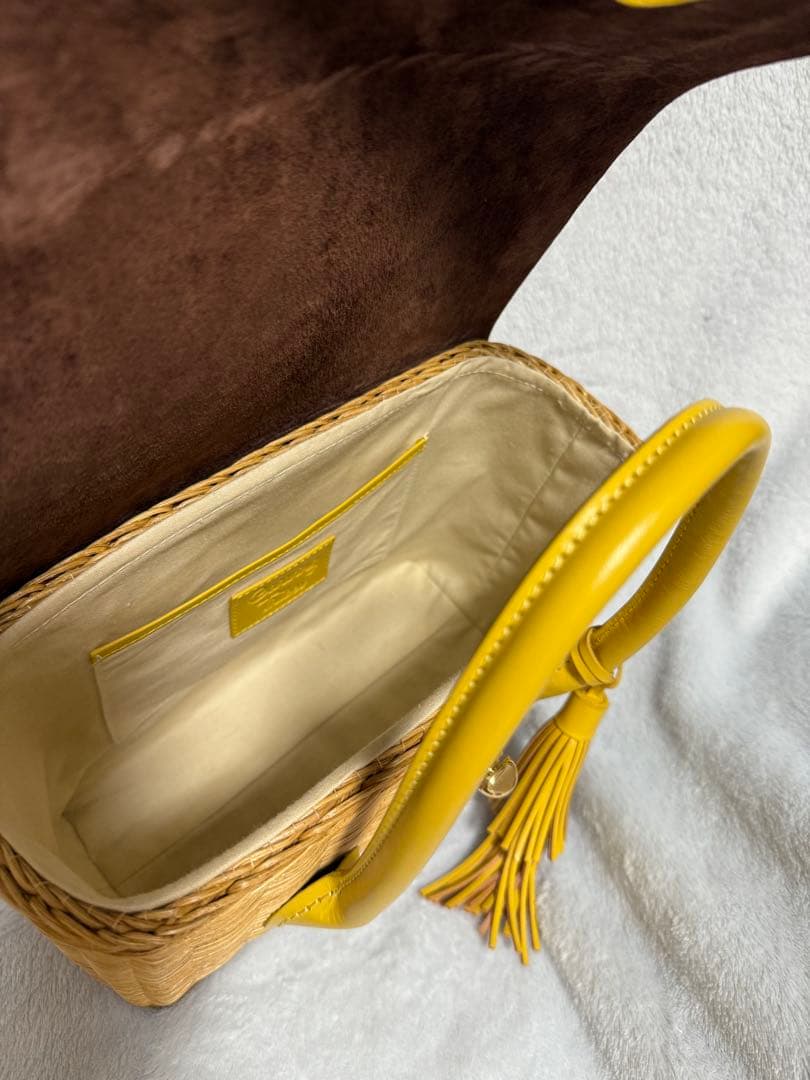 Carving Tribes イエロー かごバッグ