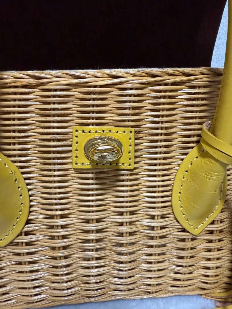 Carving Tribes イエロー かごバッグ