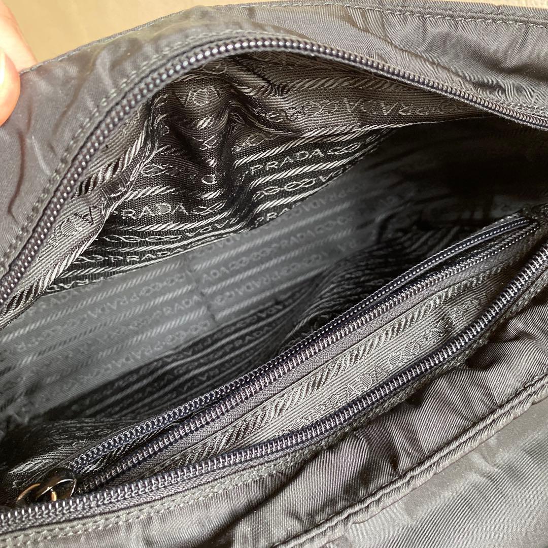 プラダ PRADA ナイロン ハンドバッグ レザーハンドル