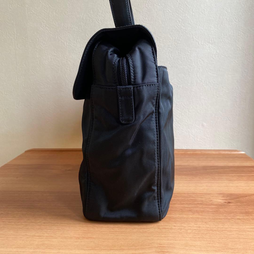 プラダ PRADA ナイロン ハンドバッグ レザーハンドル