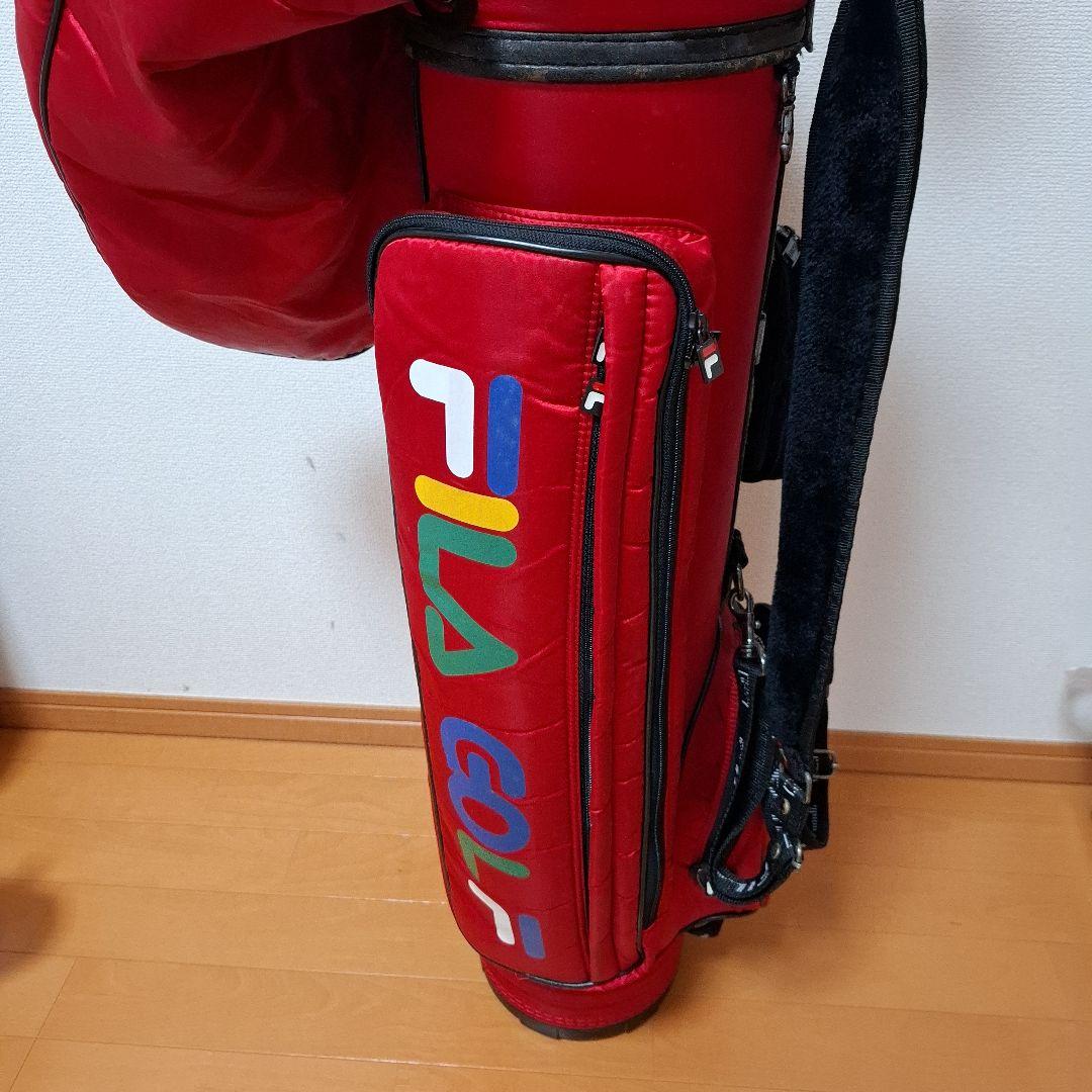 FILA GOLF 赤色キャディバッグ　セット　クラブ