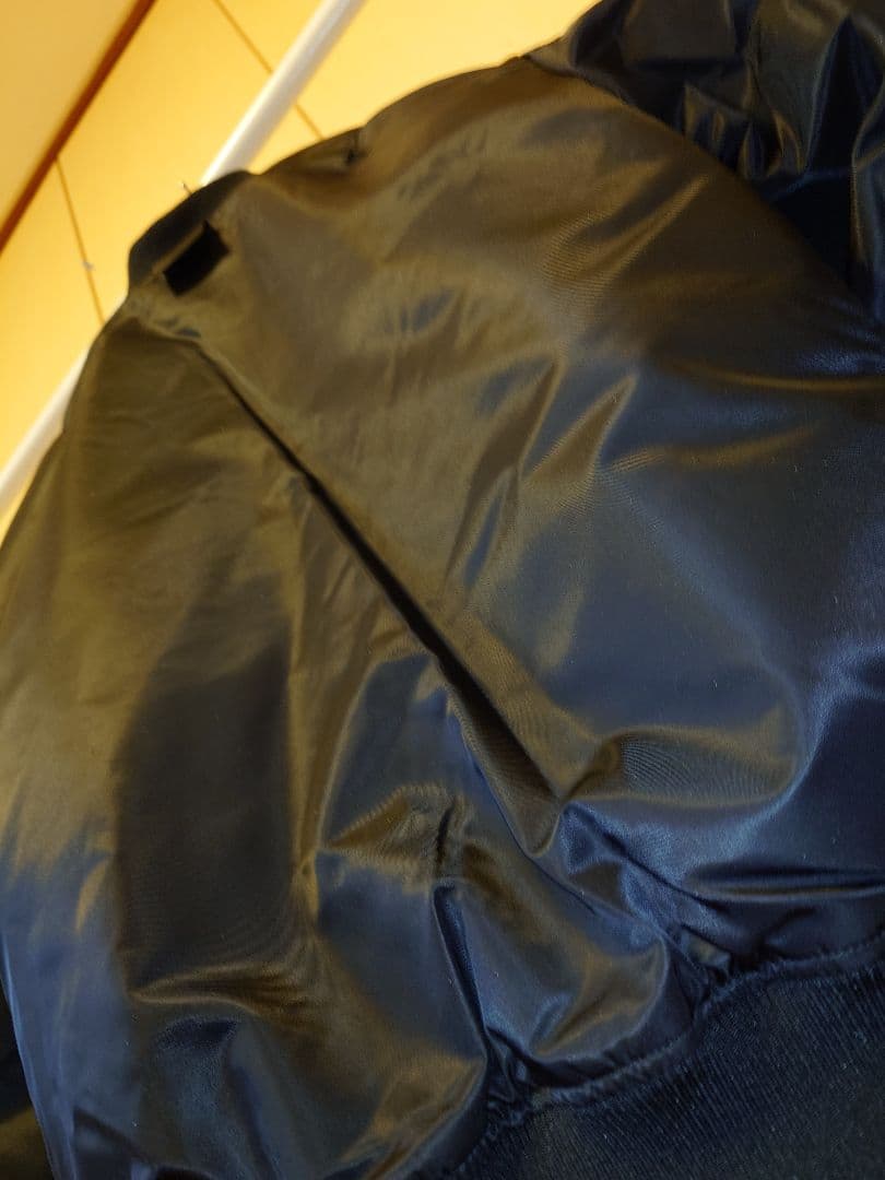 訳あり　+J復刻ハイブリッドダウンオーバーサイズMA1　Lサイズ　ブラック