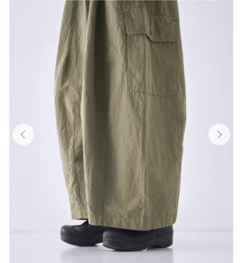 美品2024nest Robe コットンリネンウェザーバレルパンツ