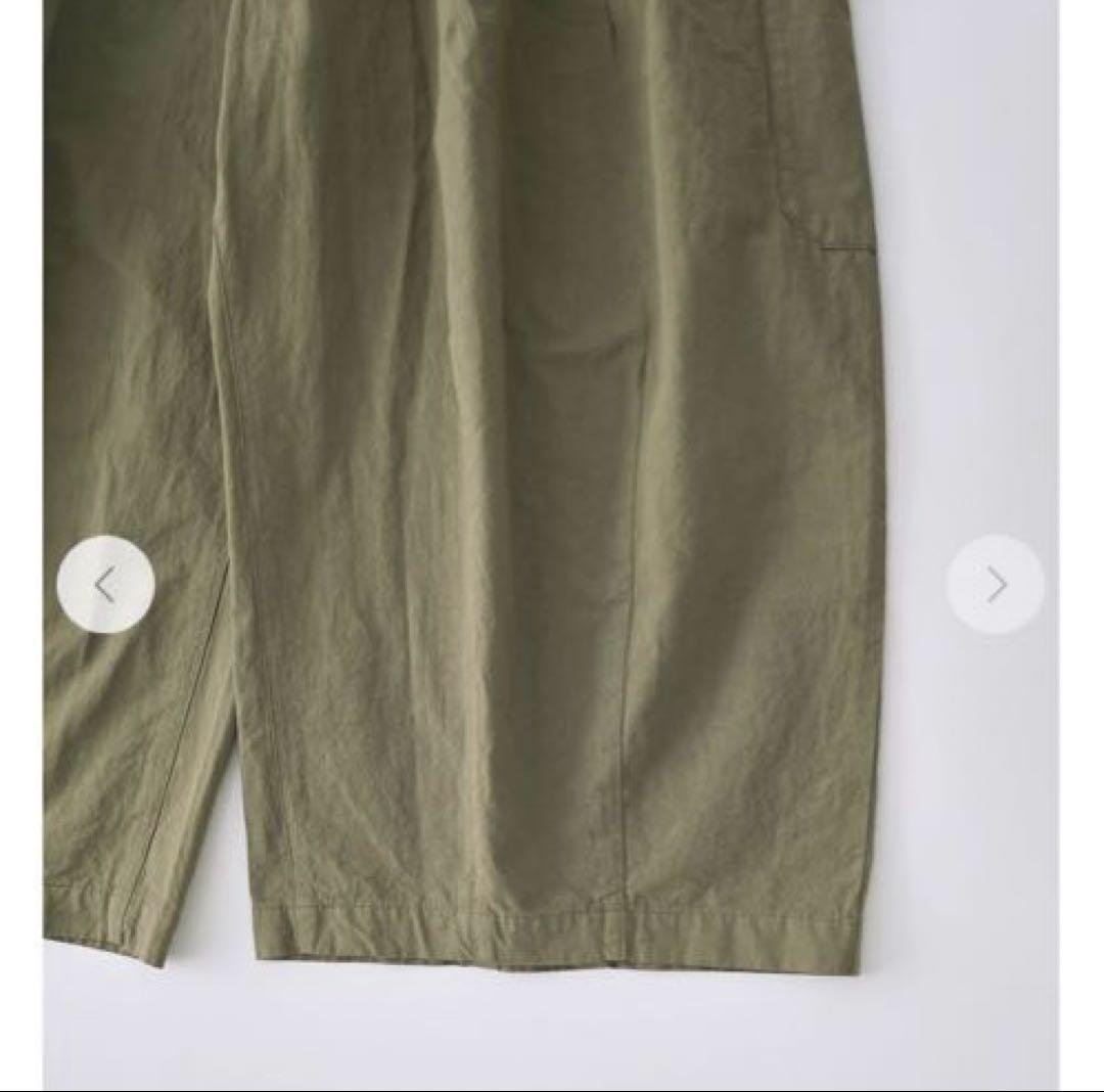 美品2024nest Robe コットンリネンウェザーバレルパンツ