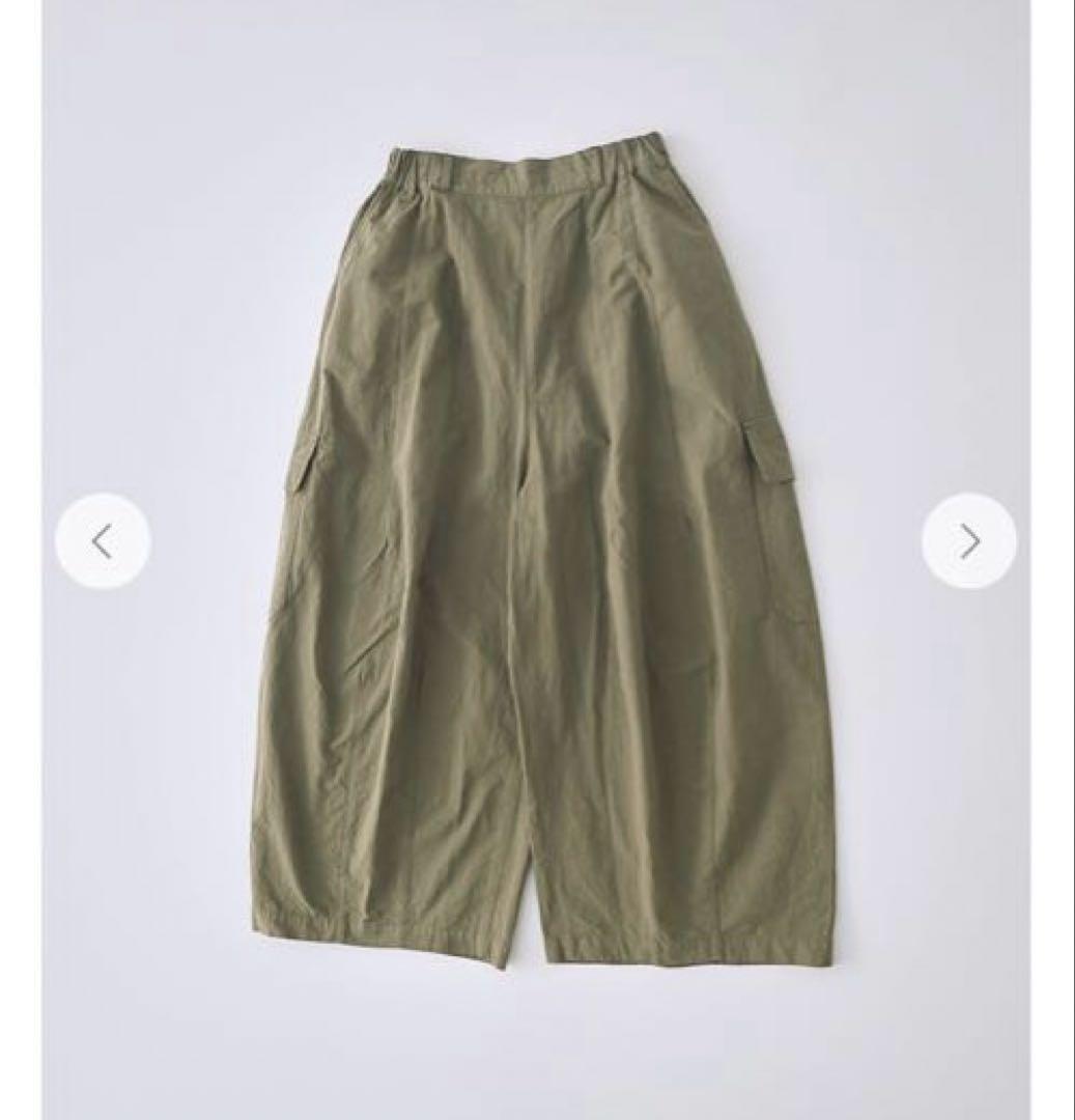 美品2024nest Robe コットンリネンウェザーバレルパンツ