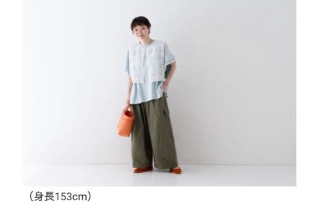 美品2024nest Robe コットンリネンウェザーバレルパンツ