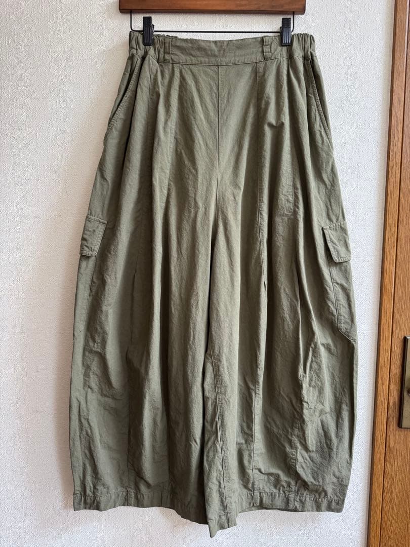 美品2024nest Robe コットンリネンウェザーバレルパンツ