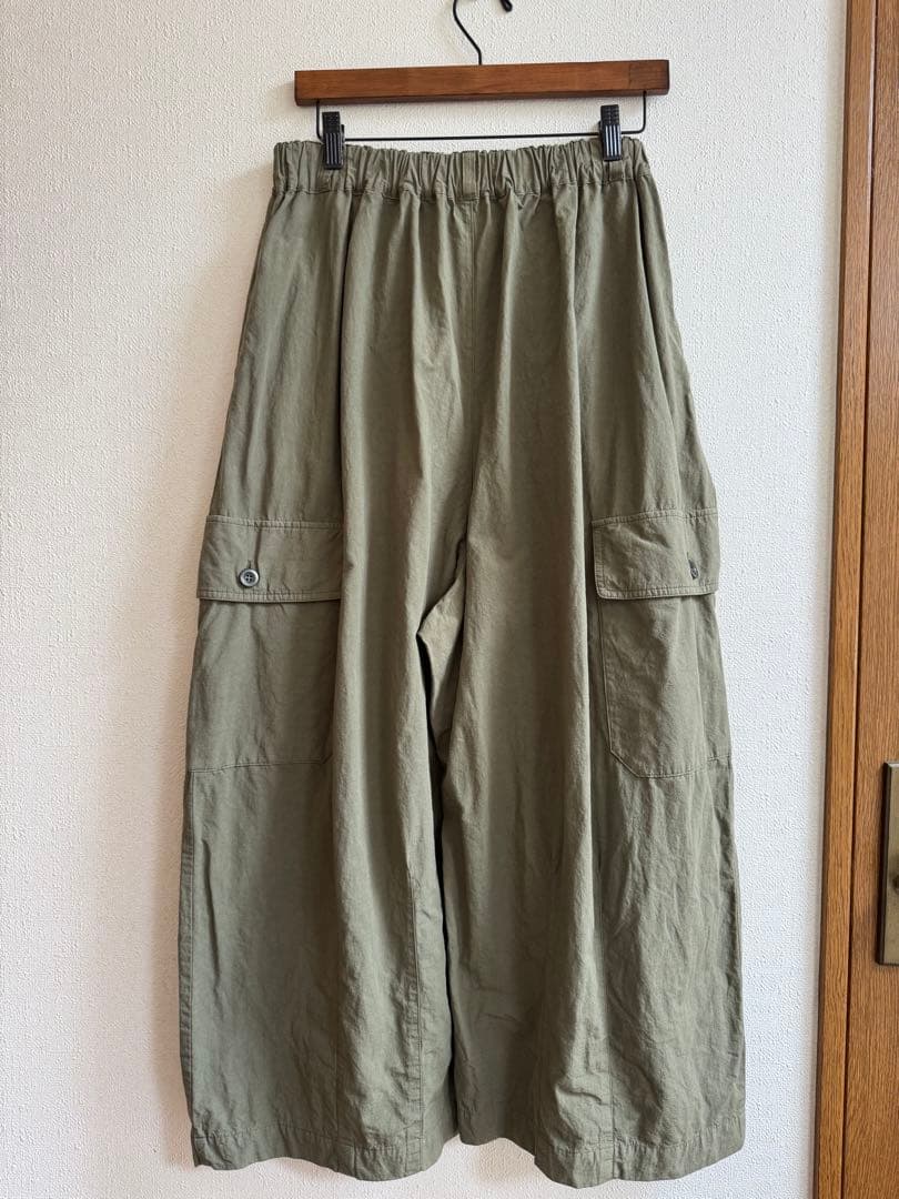 美品2024nest Robe コットンリネンウェザーバレルパンツ