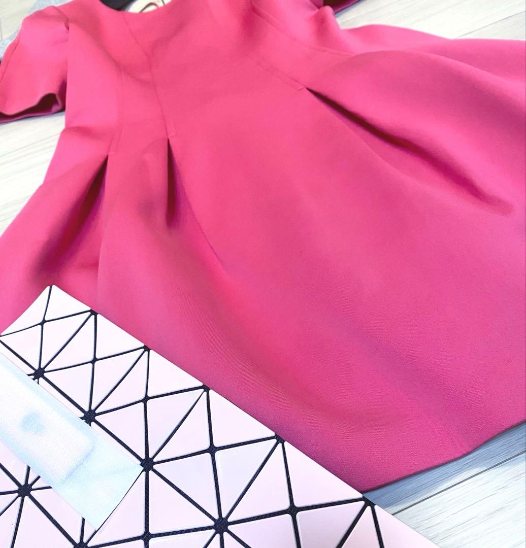 新品未使用☆エムズグレイシーワンピース ボンディング ピンク カタログ掲載