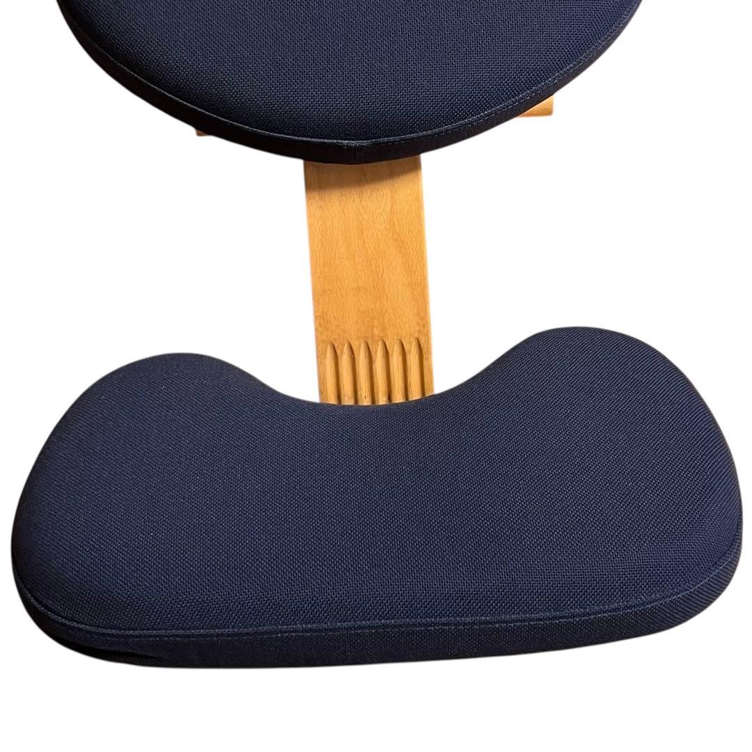 極美品 balans Easyバランスチェア イージー ネイビー カバー付き