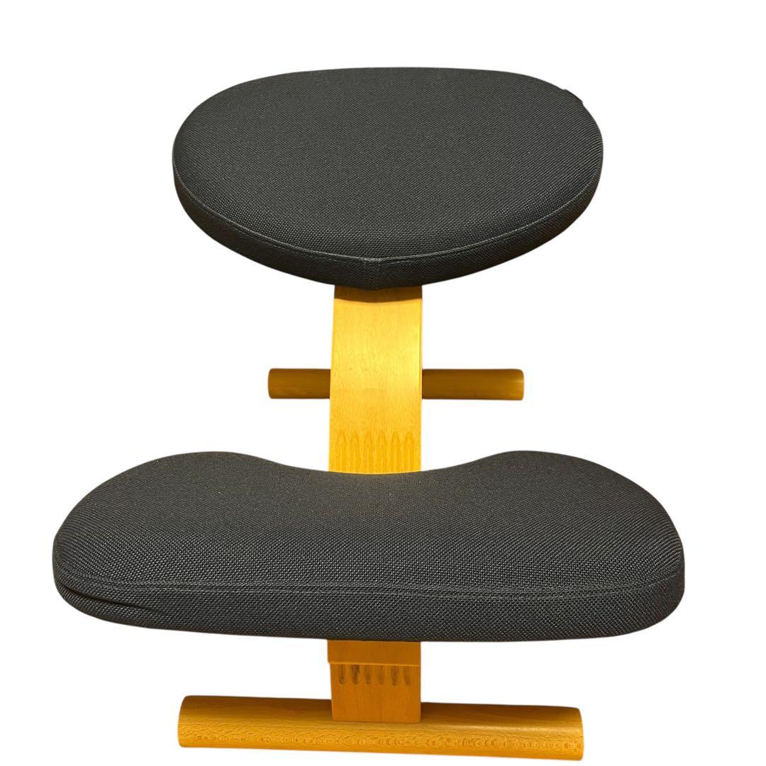 極美品 balans Easyバランスチェア イージー ネイビー カバー付き