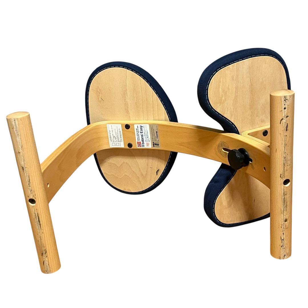 極美品 balans Easyバランスチェア イージー ネイビー カバー付き