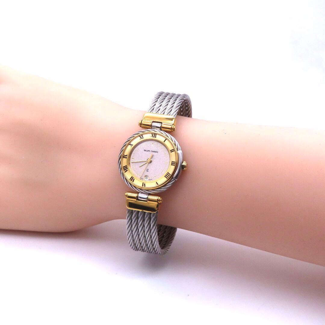 ☆極美品 ケルティック シャリオール 時計 コンビ シルバー レディース