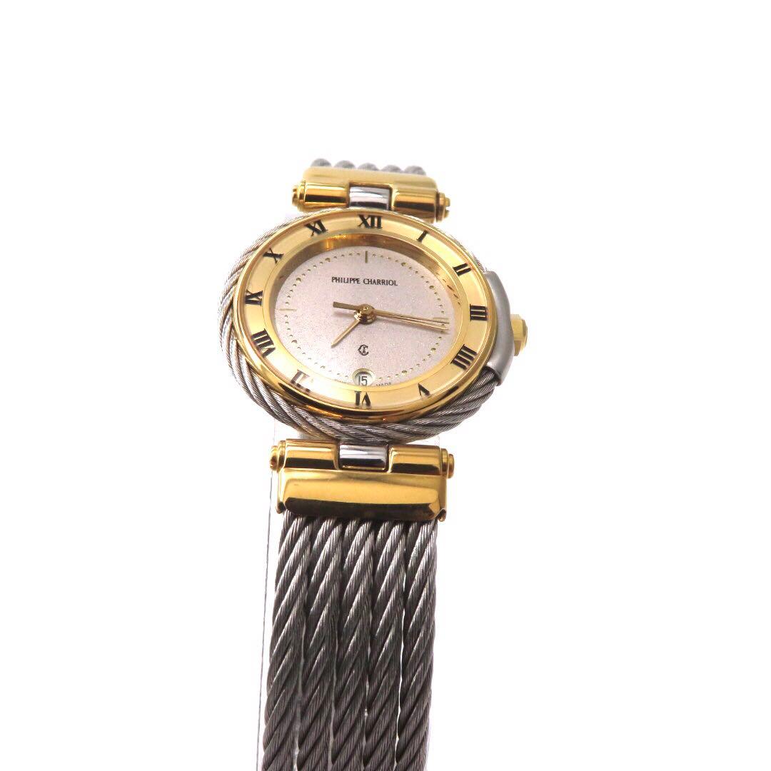 ☆極美品 ケルティック シャリオール 時計 コンビ シルバー レディース