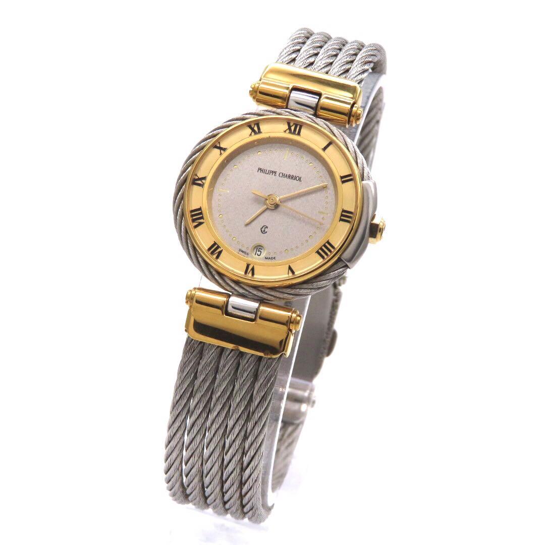 ☆極美品 ケルティック シャリオール 時計 コンビ シルバー レディース