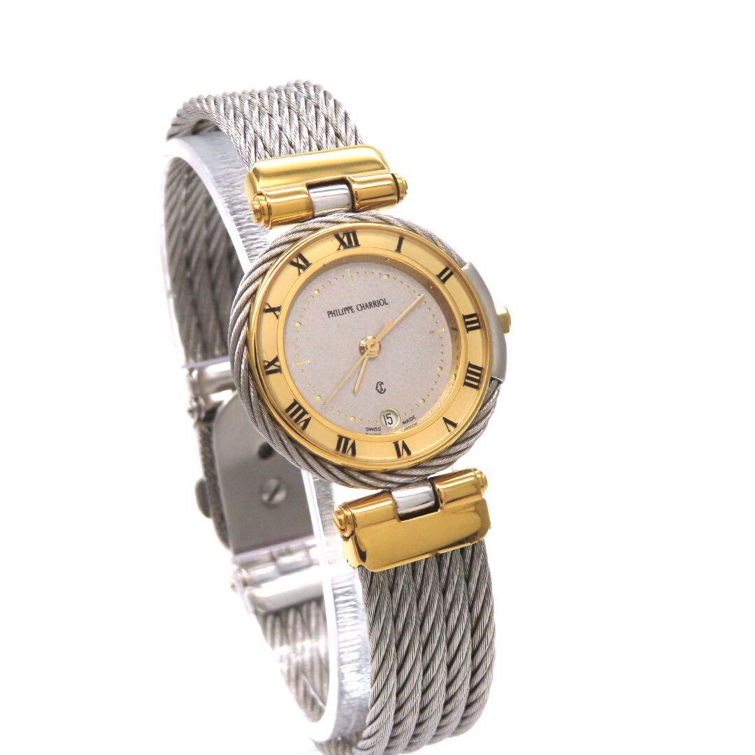 ☆極美品 ケルティック シャリオール 時計 コンビ シルバー レディース