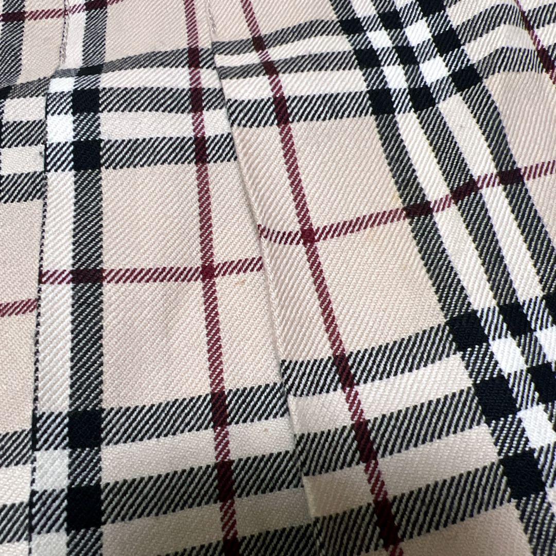 バーバリー スカート 安室奈美恵 プリーツ ベージュ ノバチェック ベルト