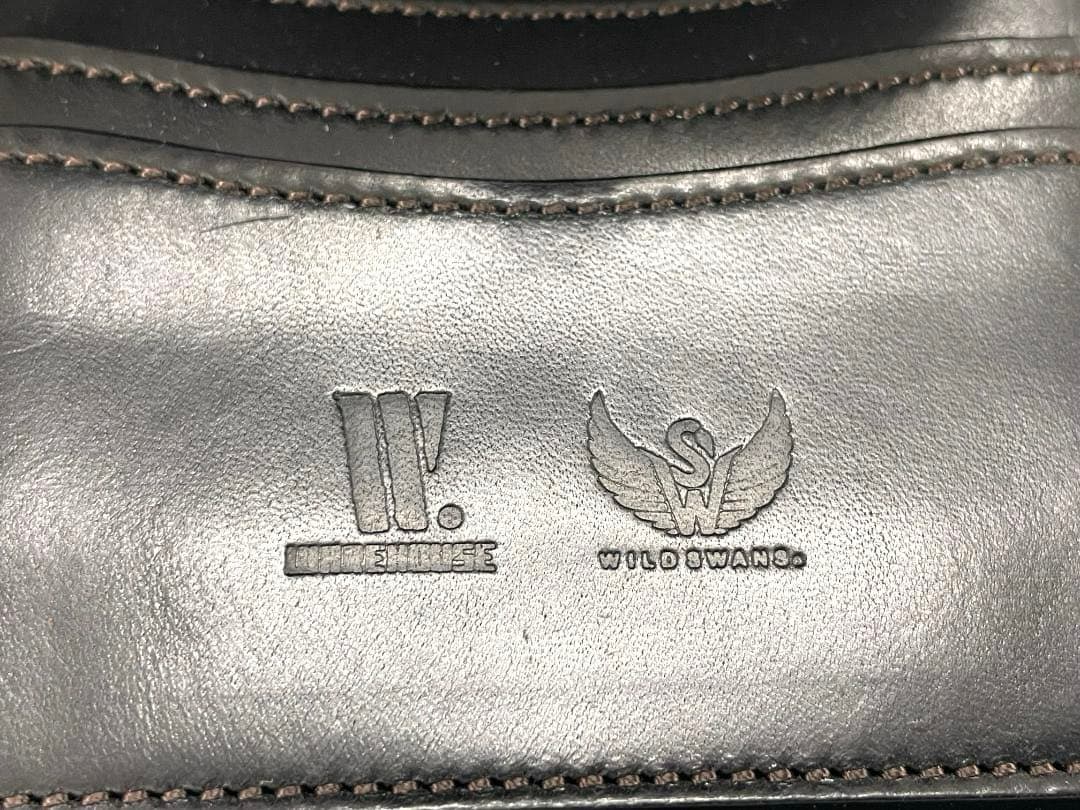 WILDSWANS WAREHOUSE コラボ 旧ロゴ 3つ折り財布・ENO