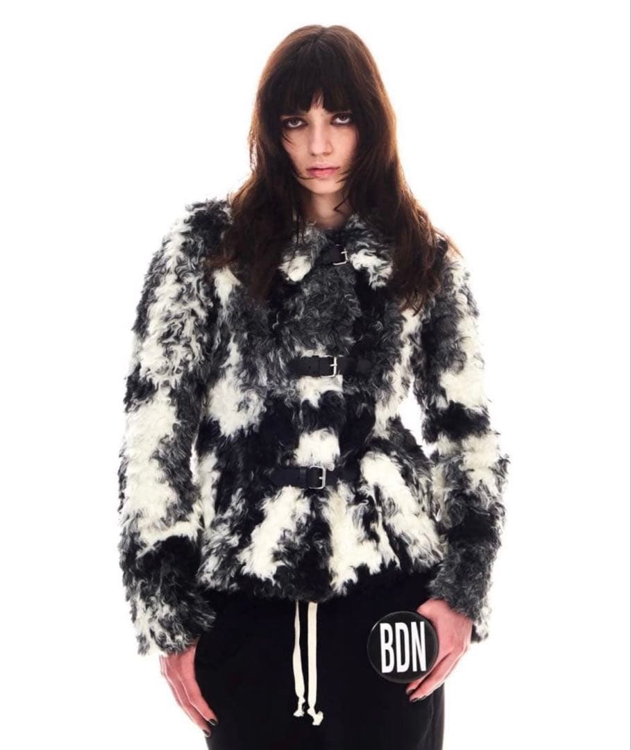 BEEDEN FAUX CURLY FUR JACKET ジャケット S