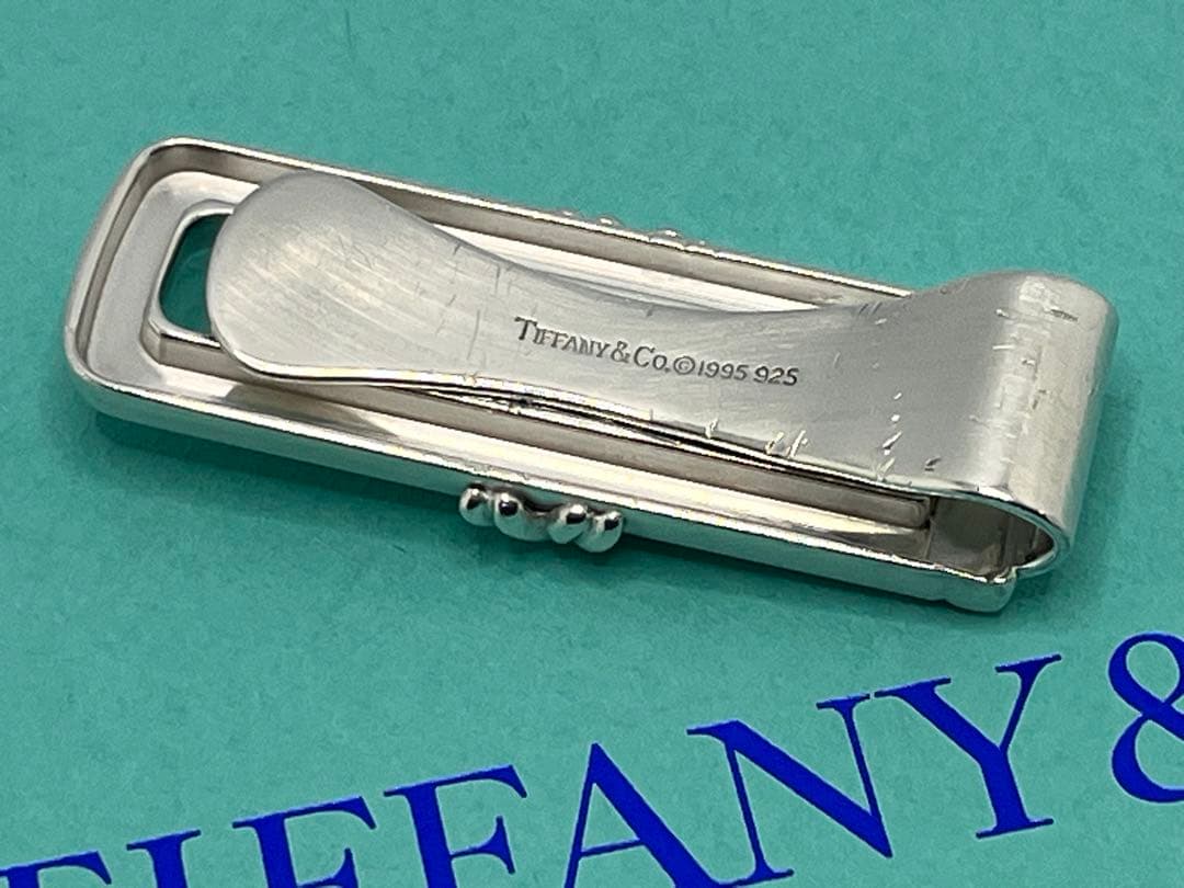 c529 希少　ティファニー　1995 シグネチャー　マネークリップ　925
