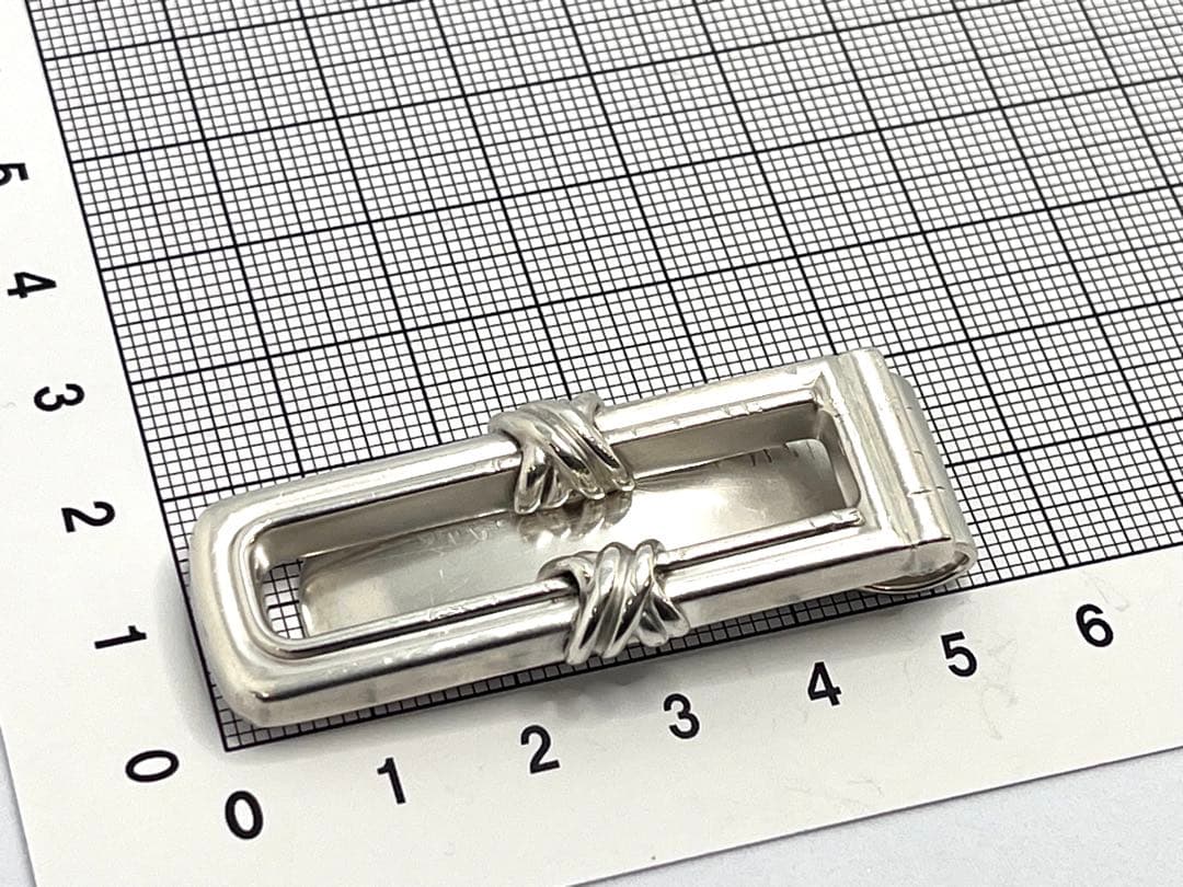 c529 希少　ティファニー　1995 シグネチャー　マネークリップ　925